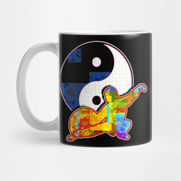 Tai Chi Fan Posture With Ying Yang Symbol by crunchysqueak